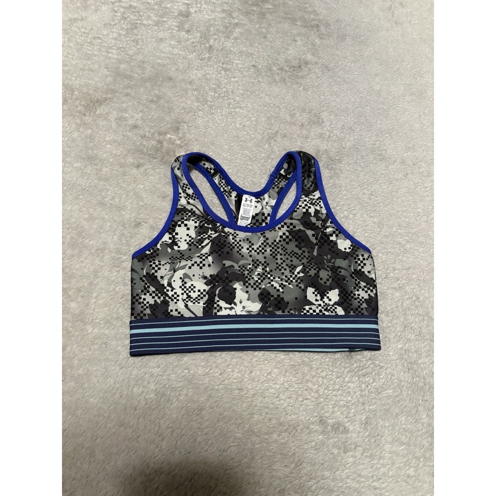 New Under Armour Women's XS Compression Sports Bra Multi Color Pix Camo Gym H